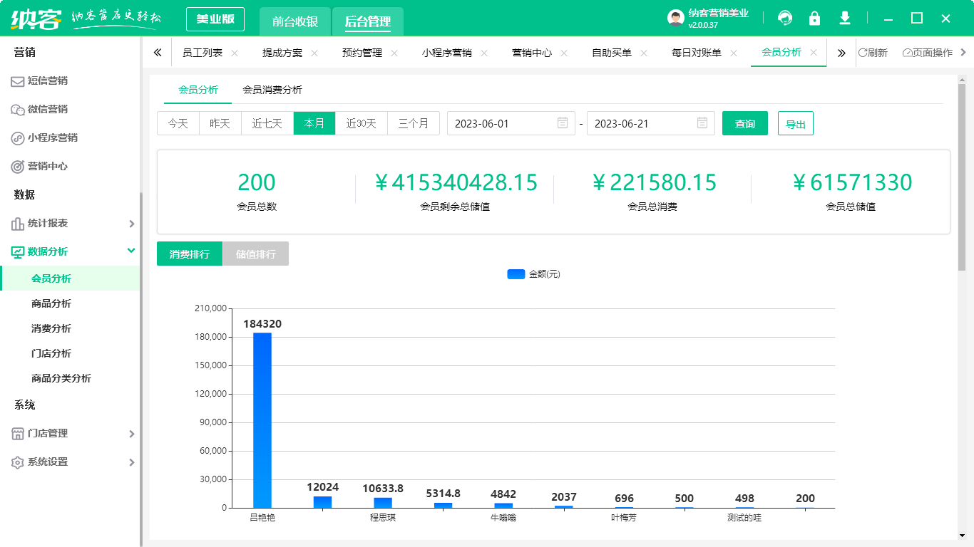 发廊管理系统