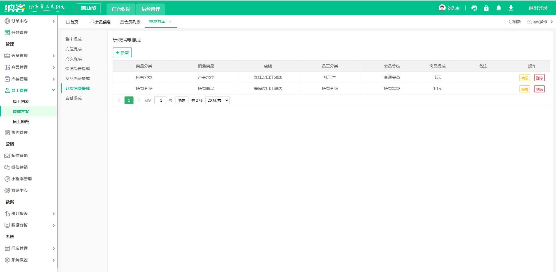 美容院店务管理系统