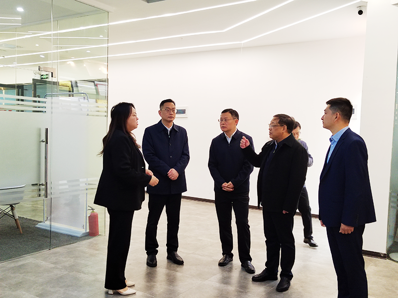 宜昌市政府汤明副市长一行莅临摩登7科技开展调研工作2